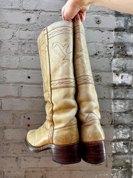 Vintage Frye Banana Knee High Campus Boots (W9)