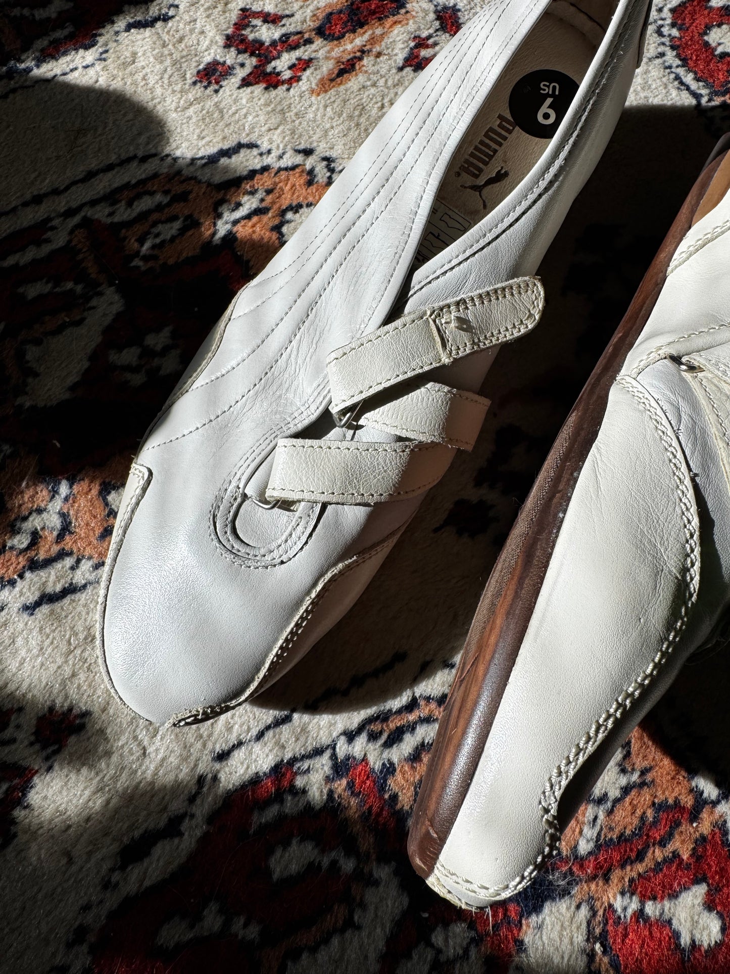 Vintage y2k Black Label Puma Strappy Flats