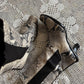 Vintage 90s/y2k Snakeskin Ankle Boots (W9.5)