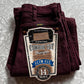 Vintage 80s Deadstock Deep Burgundy Wrangler Jeans (26/27”W)