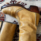 70s Butterscotch Leather Knee High Boots (9)