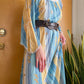 70s Nylon Maxi w/ Angel Sleeves (M-XL)