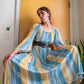 70s Nylon Maxi w/ Angel Sleeves (M-XL)