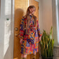 INSANE Late 60’s Funky Geo Print Shirt Dress (XXL)