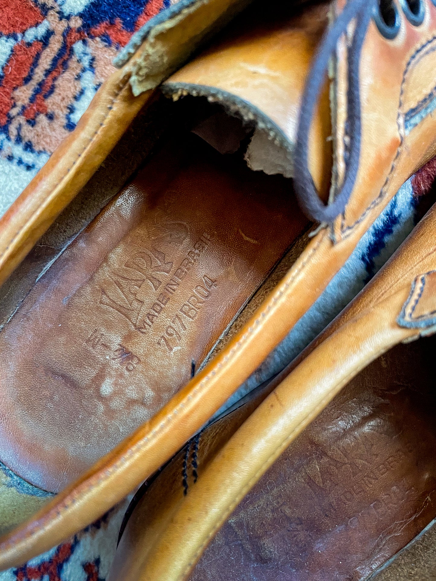 Late 60- Early 70s Saddle Wedge Shoe w/ Moc Toe (8.5)