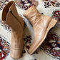Vintage Soft Leather Square Toe Ankle Boots (10)