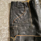 RARE Vintage Double Zipper German Style Leather Shorts (S)