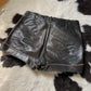 RARE Vintage Double Zipper German Style Leather Shorts (S)