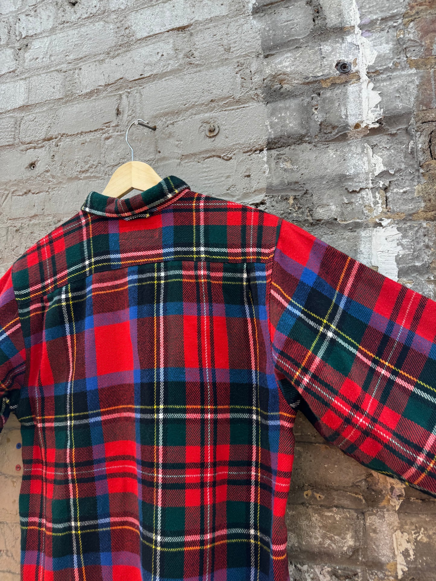Vintage 90s Chunky Plaid Flannel Button Down (M)