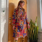 INSANE Late 60’s Funky Geo Print Shirt Dress (XXL)