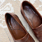 Vintage Bass Brown Lattice Weave Loafers (M9.5)