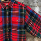 Vintage 90s Chunky Plaid Flannel Button Down (M)