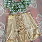 Early 50s Apricot Brocade Girdle (S)