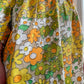 70s Dayglo Flower Power Barkcloth Mini (XXS -XS)