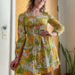 70s Dayglo Flower Power Barkcloth Mini (XXS -XS)