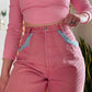 80’s Pink Western Jeans by Blaze (26-27"W)