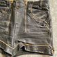 RARE Vintage Double Zipper German Style Leather Shorts (S)