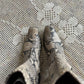 Vintage 90s/y2k Snakeskin Ankle Boots (W9.5)