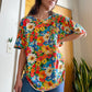 Late 80’s Funky Flower Boxy Tee (XXL)