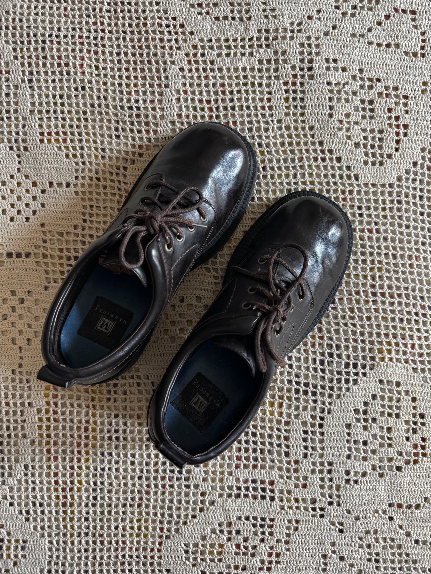 Vintage 90’s Chunky Platform Laceup Oxfords (W9)