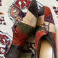 Vintage 60s suede patchwork heeled laceups (9)