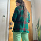 Vintage 70s/80s Knit Plaid Tartan Cardigan (M-L)