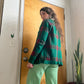 Vintage 70s/80s Knit Plaid Tartan Cardigan (M-L)