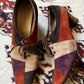 Vintage 60s suede patchwork heeled laceups (9)