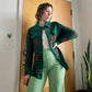 Vintage 70s/80s Knit Plaid Tartan Cardigan (M-L)