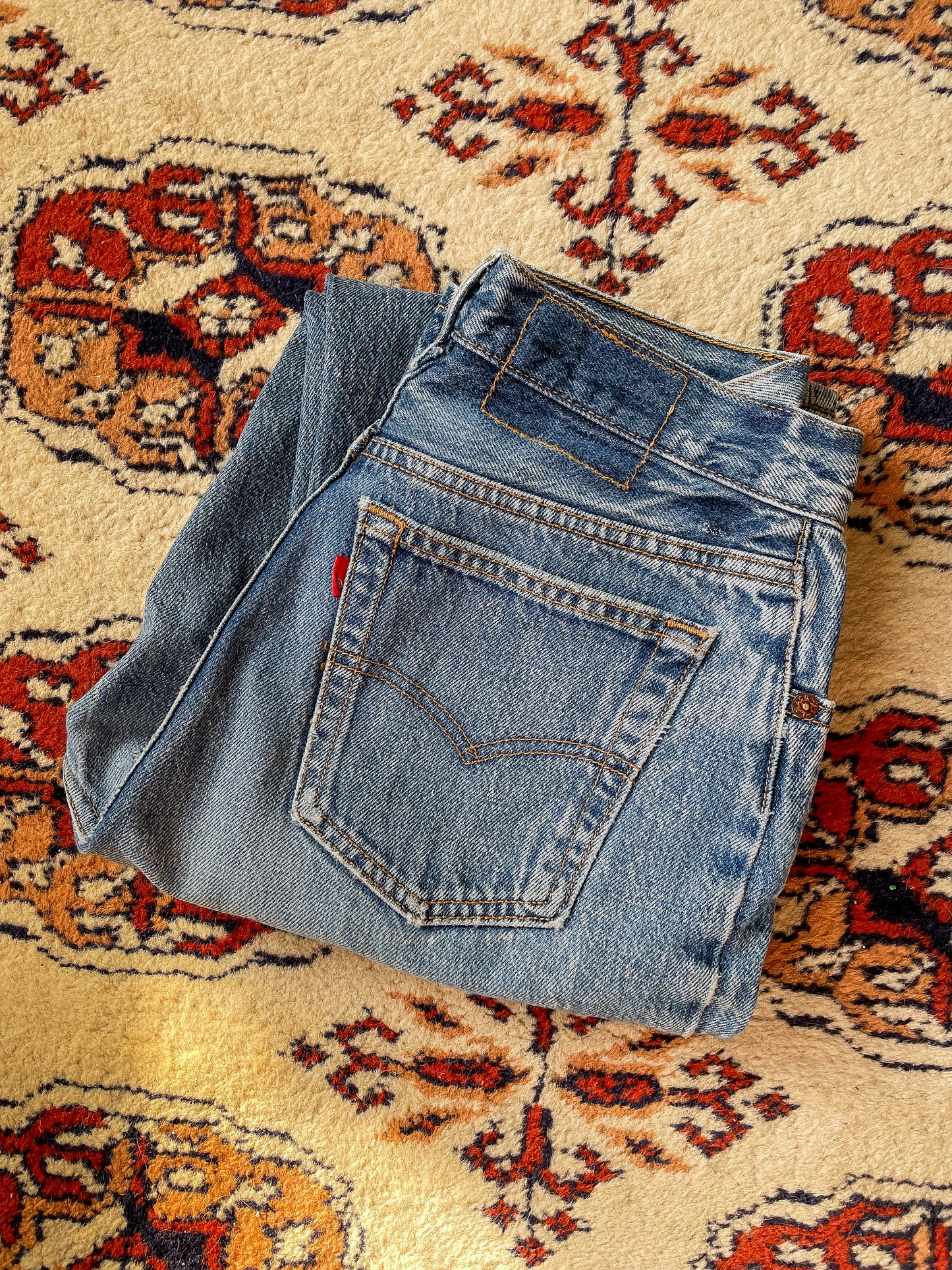 90s Stonewash 5-Button Fly 501 Levi's (25-27"W)