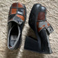 Rare Vintage 90’s Does 70’s Patchwork Platforms (5.5)