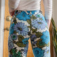 Vintage 60s Sanforized Painted Flower Jeans (25- 26”W)