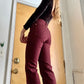 Vintage 80s Deadstock Deep Burgundy Wrangler Jeans (26/27”W)
