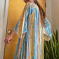 70s Nylon Maxi w/ Angel Sleeves (M-XL)