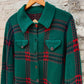 Vintage 70s/80s Knit Plaid Tartan Cardigan (M-L)