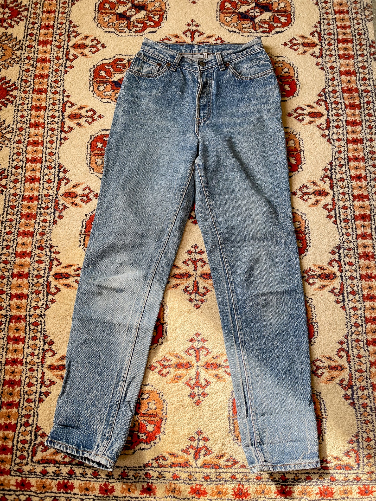 90s Stonewash 5-Button Fly 501 Levi's (25-27"W)