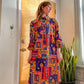 INSANE Late 60’s Funky Geo Print Shirt Dress (XXL)