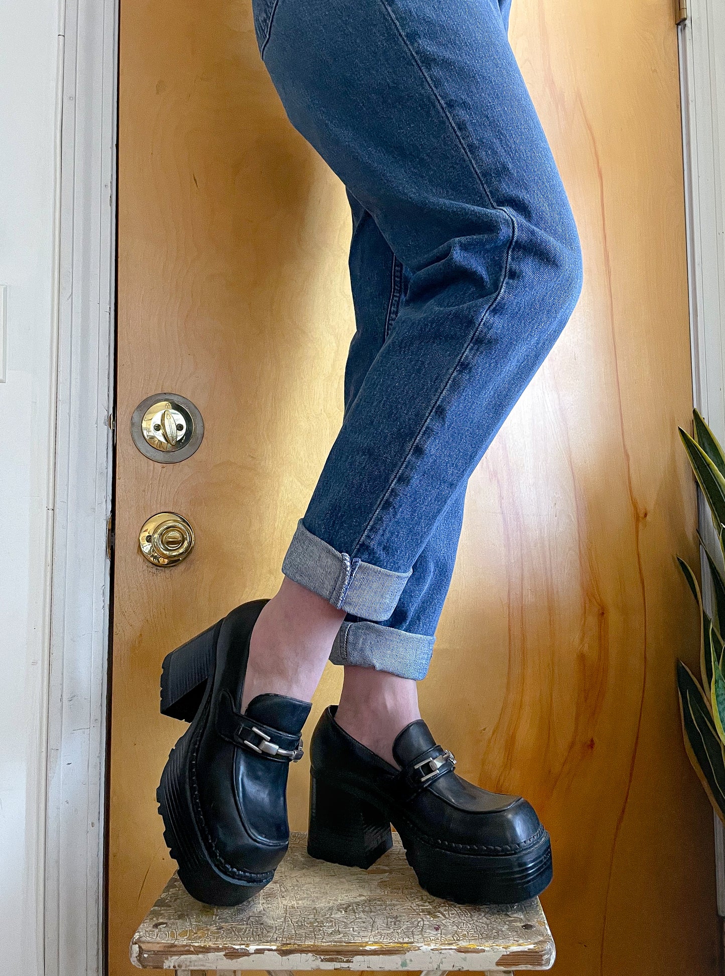 Vintage 90s Buckled Platforms by  Xhilaration (sz 8)