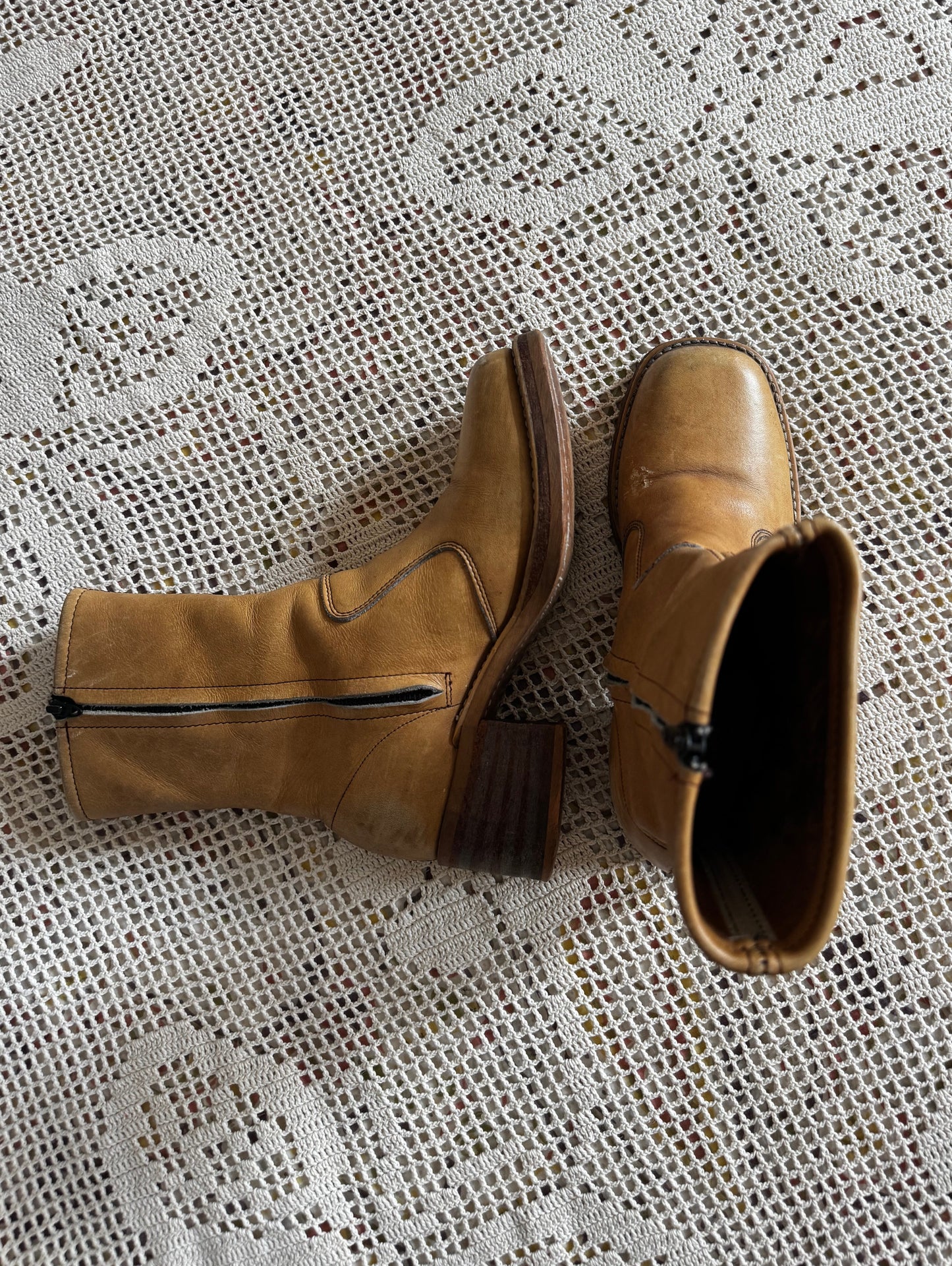 Vintage Ankle Campus Boots (W9)