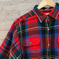 Vintage 90s Chunky Plaid Flannel Button Down (M)