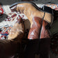 Vintage Two Toned Leather Embroidered Cowboy Boots (W9/M7.5)