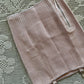 50s Blush Pink Stretchy Girdle Skirt (XS/S)