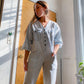 Vintage 80s Railroad Striped Coveralls (S-M)